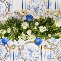 Sale Sophistiplate Fancy China Blue & Gold Cutlery