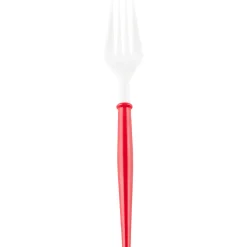 Outlet Sophistiplate Fancy Red and White Cutlery