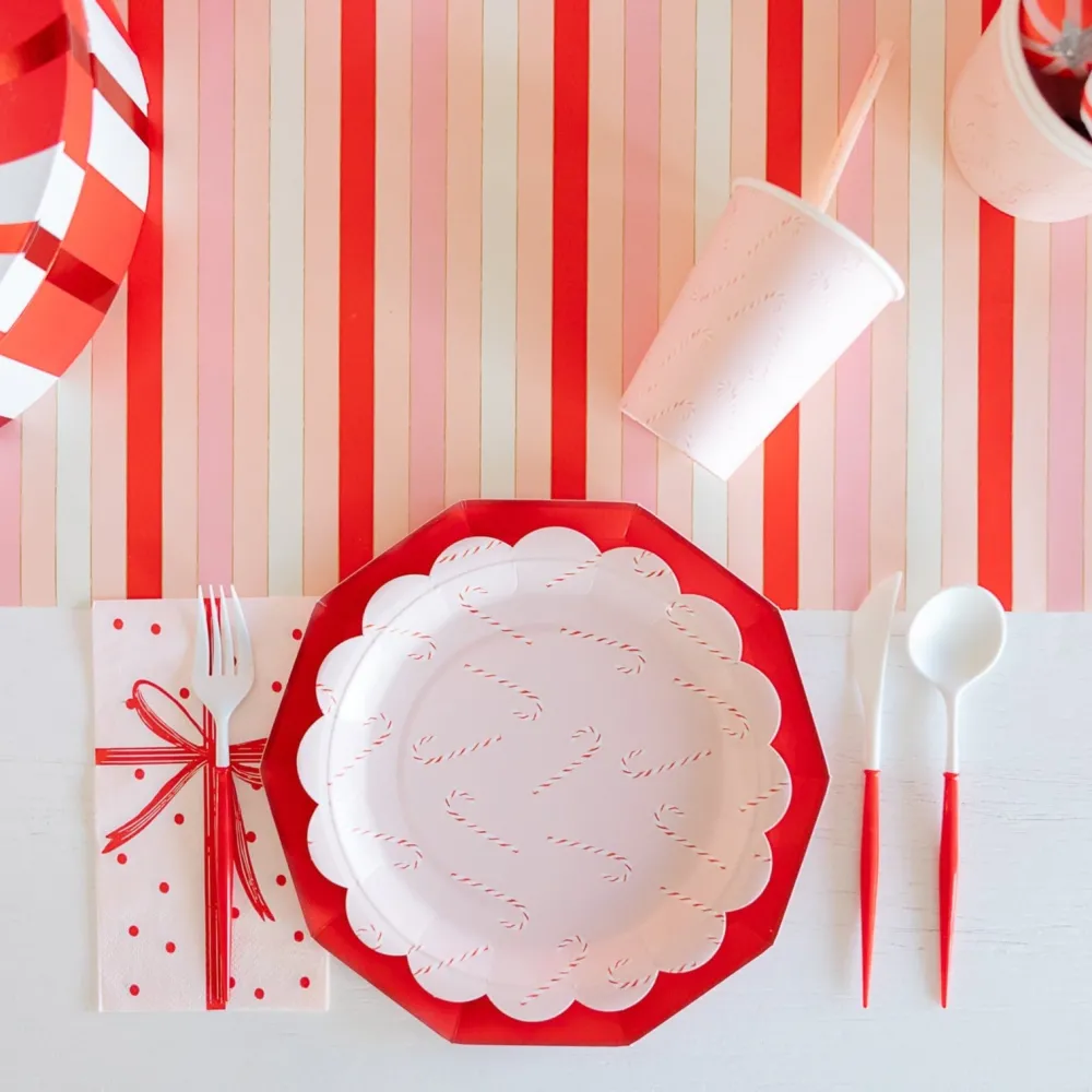 Outlet Sophistiplate Fancy Red and White Cutlery