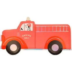 Outlet Meri Meri Fire Truck Party Plates