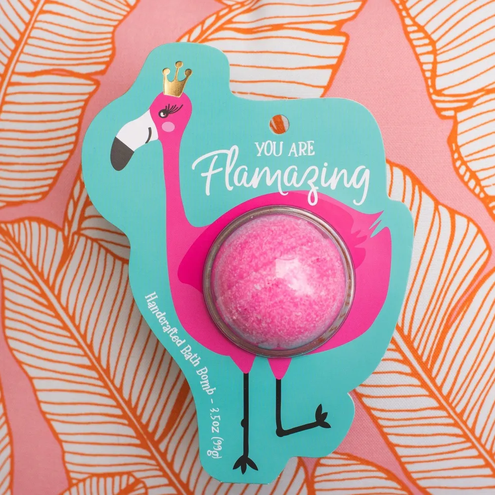 Hot Cait + Co Flamingo Clamshell Bath Bomb