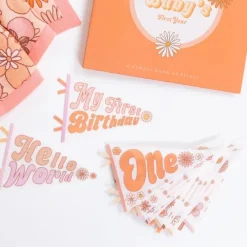 Clearance Lucy Darling Flower Child Petit Milestone Pennants