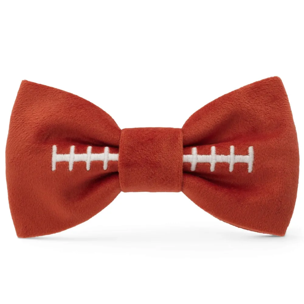 Hot The Foggy Dog Football Embroidered Dog Bow Tie