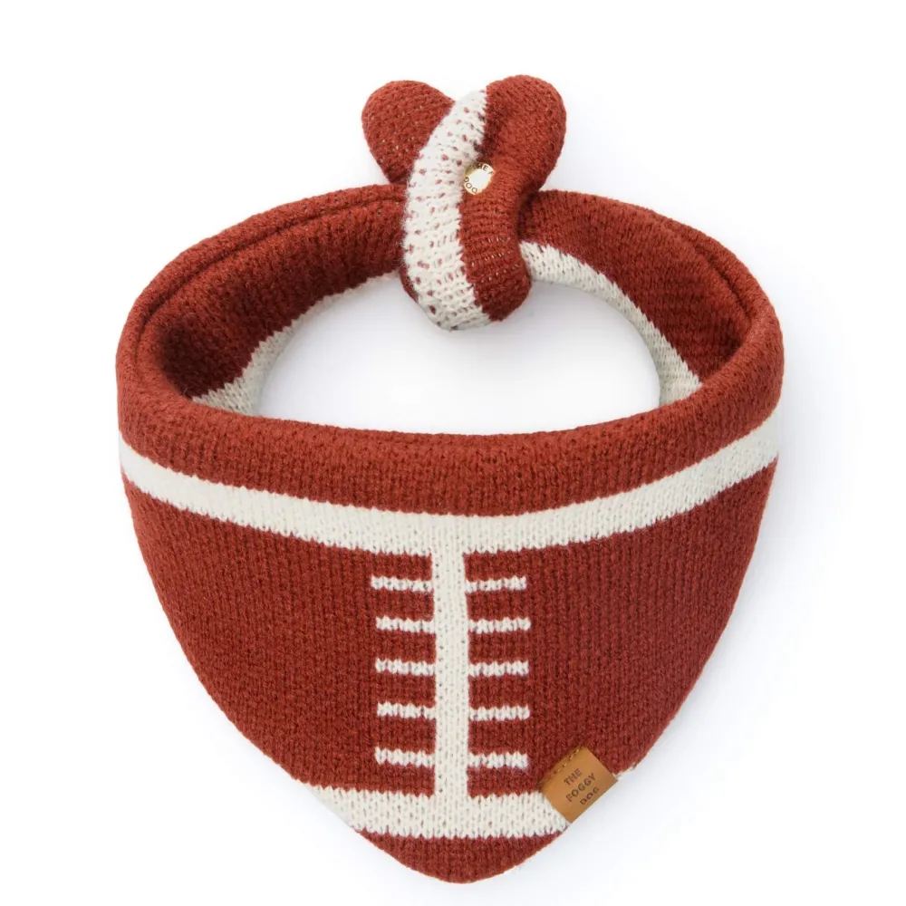 Sale The Foggy Dog Football Knit Dog Bandana