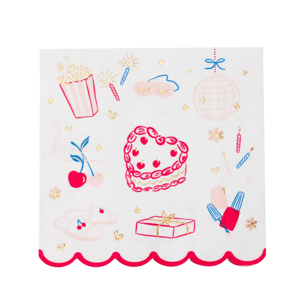 Sale Bonjour Fete For the Girlies Large Napkins