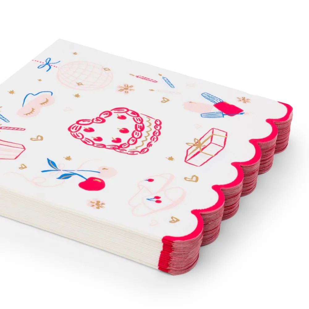 Sale Bonjour Fete For the Girlies Large Napkins