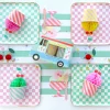 Outlet Bonjour Fete Fresh Mint Signature Cabana Stripe Table Runner