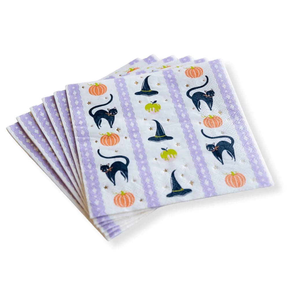 Clearance Bonjour Fete Frills & Thrills Halloween Large Napkins