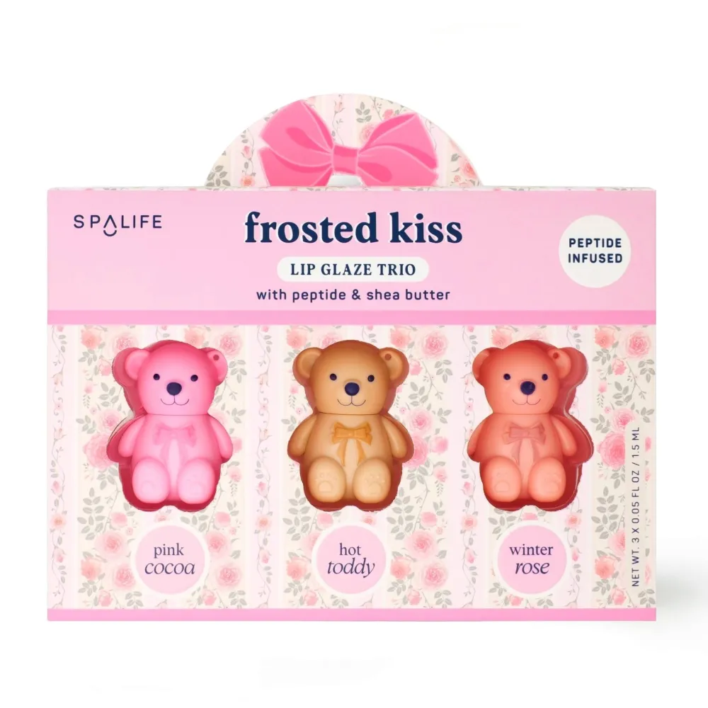 My Spa Life Frosted Kiss Lip Gloss Glaze Trio Gift Set