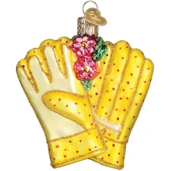 Hot Old World Christmas Gardening Gloves Ornament