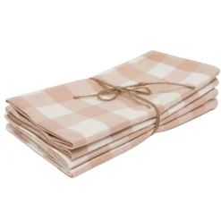 Discount Heather Taylor Home Gingham Blush Napkins