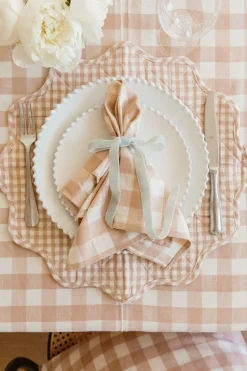 Discount Heather Taylor Home Gingham Blush Napkins