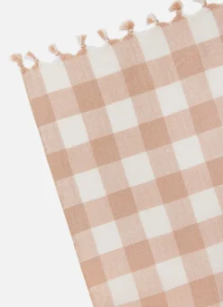 Discount Heather Taylor Home Gingham Blush Tablecloth
