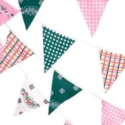 Hot xo, Fetti Gingham Camp Bunting Banner