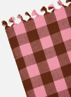 Hot Heather Taylor Home Gingham Candy Pink Tablecloth