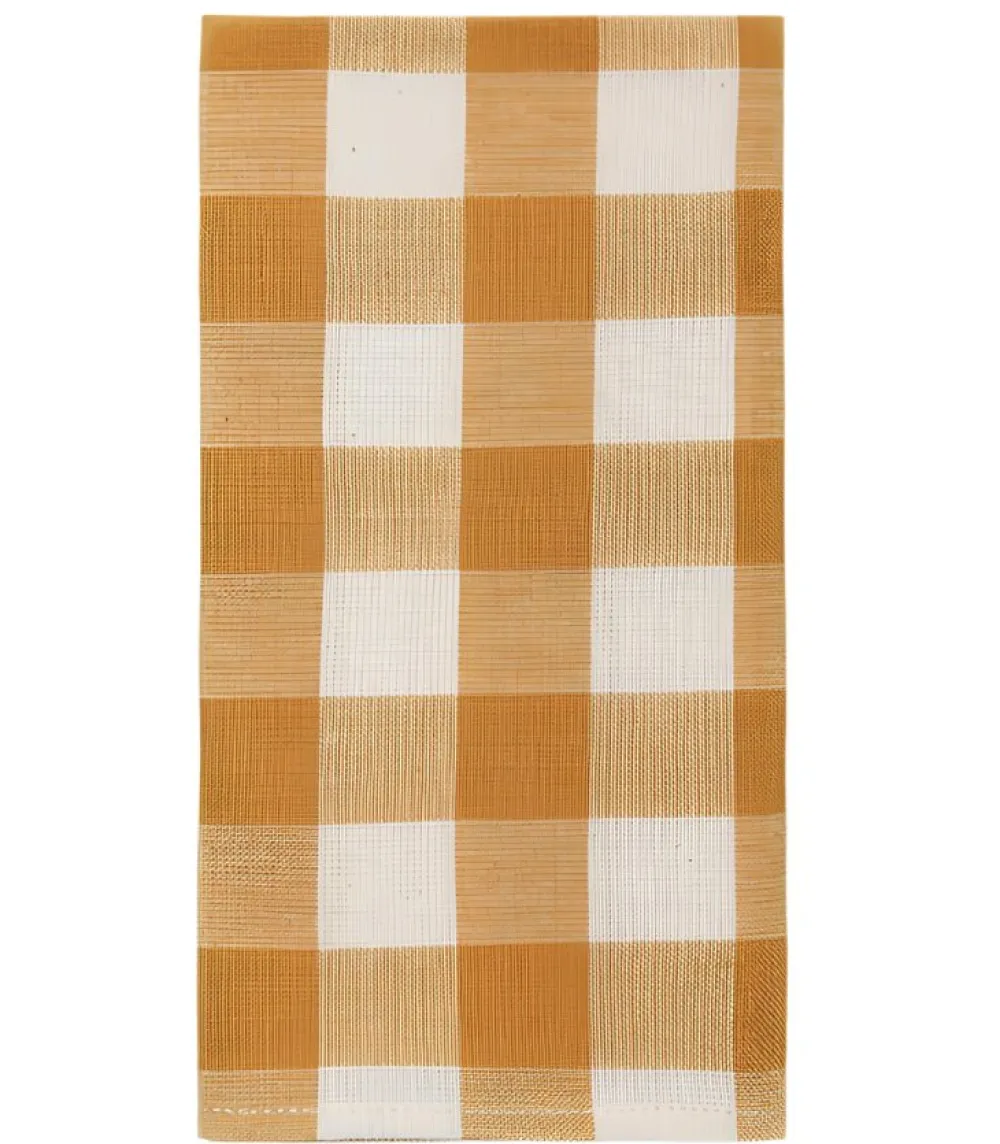 Heather Taylor Home Gingham Goldenrod Napkins