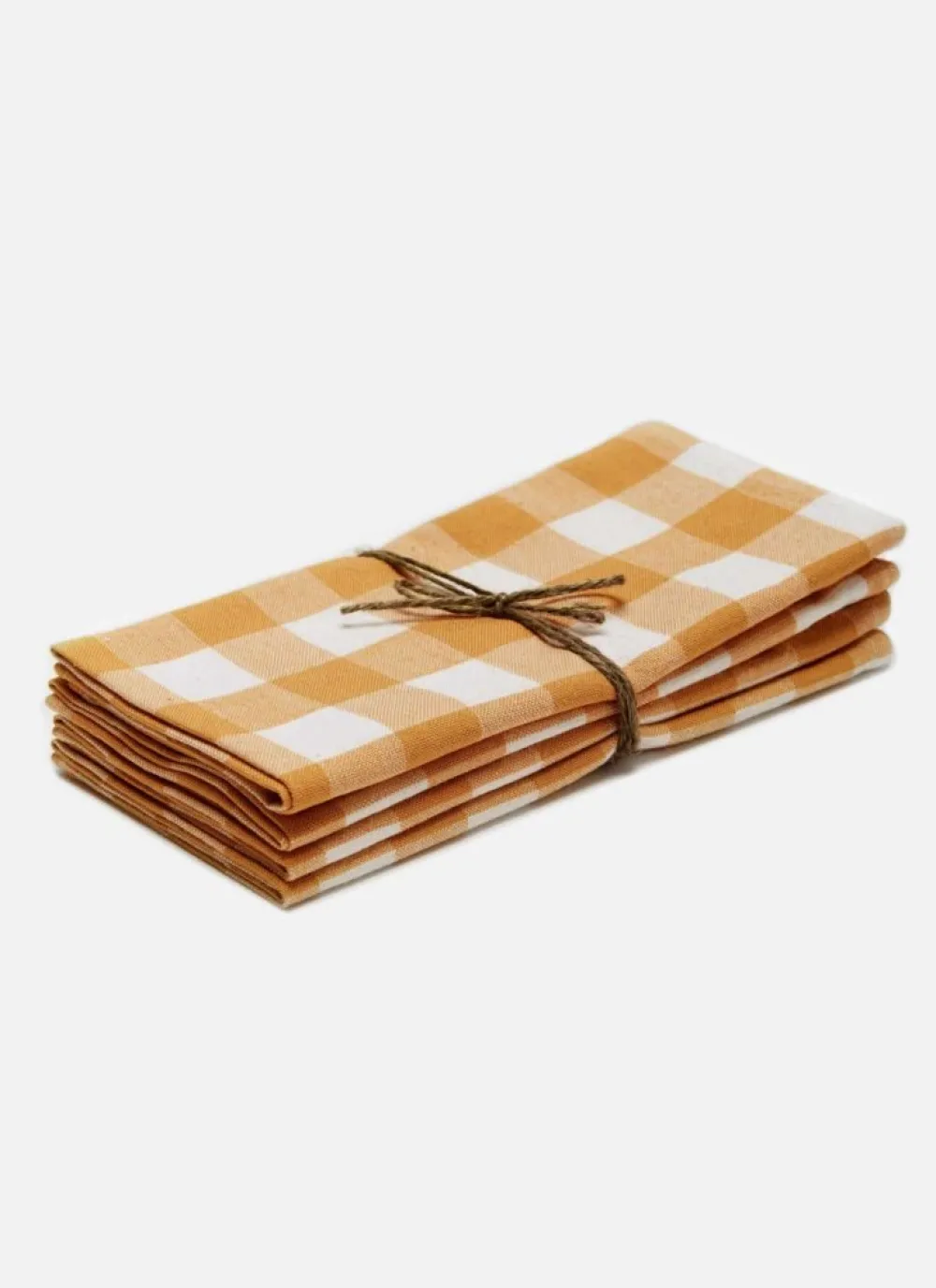 Heather Taylor Home Gingham Goldenrod Napkins