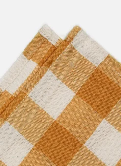 Heather Taylor Home Gingham Goldenrod Napkins