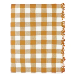 Best Heather Taylor Home Gingham Goldenrod Tablecloth