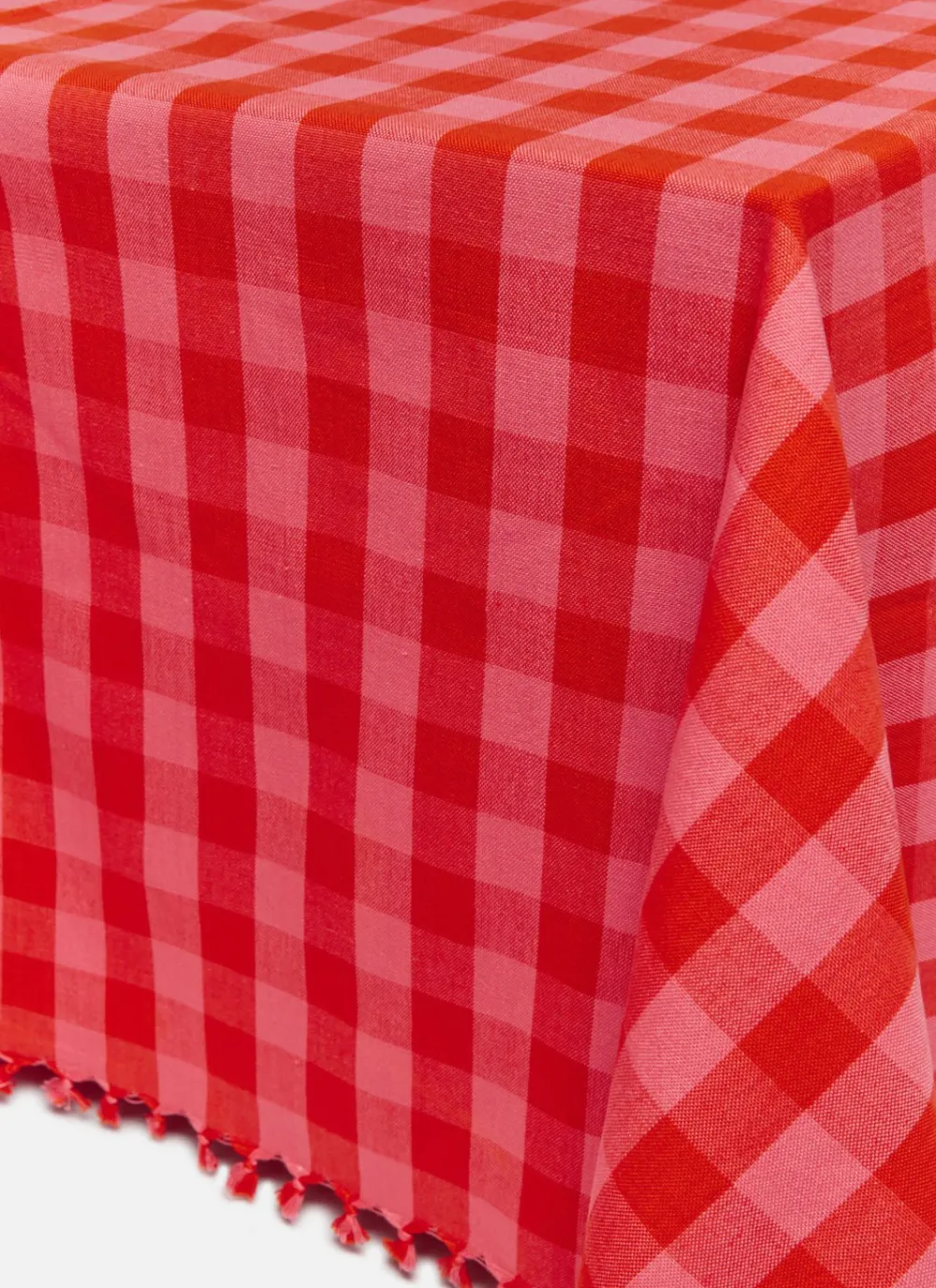 Online Heather Taylor Home Gingham Guava Tablecloth