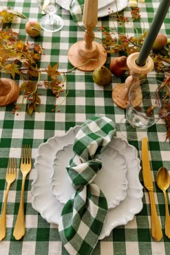 Clearance Heather Taylor Home Gingham Hunter Napkins