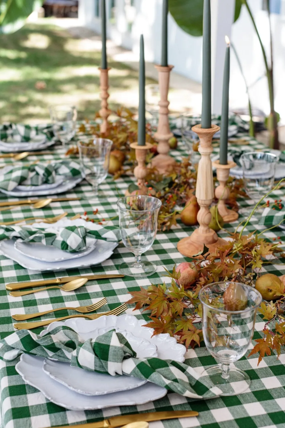 Clearance Heather Taylor Home Gingham Hunter Napkins