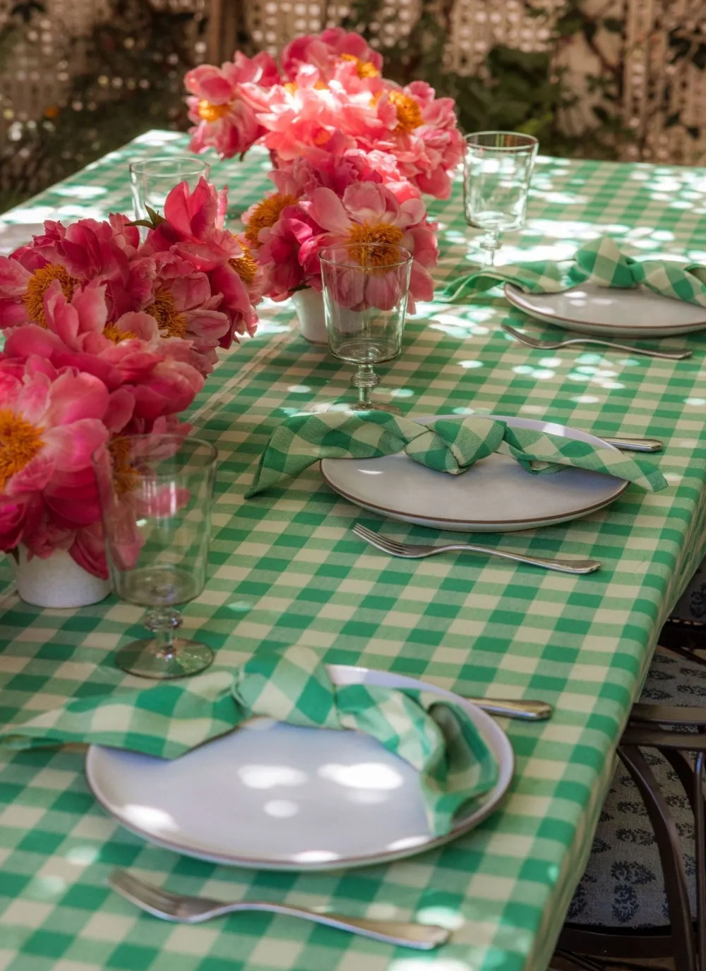 Discount Heather Taylor Home Gingham Lime Napkins