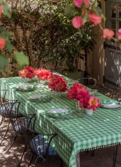 Discount Heather Taylor Home Gingham Lime Napkins