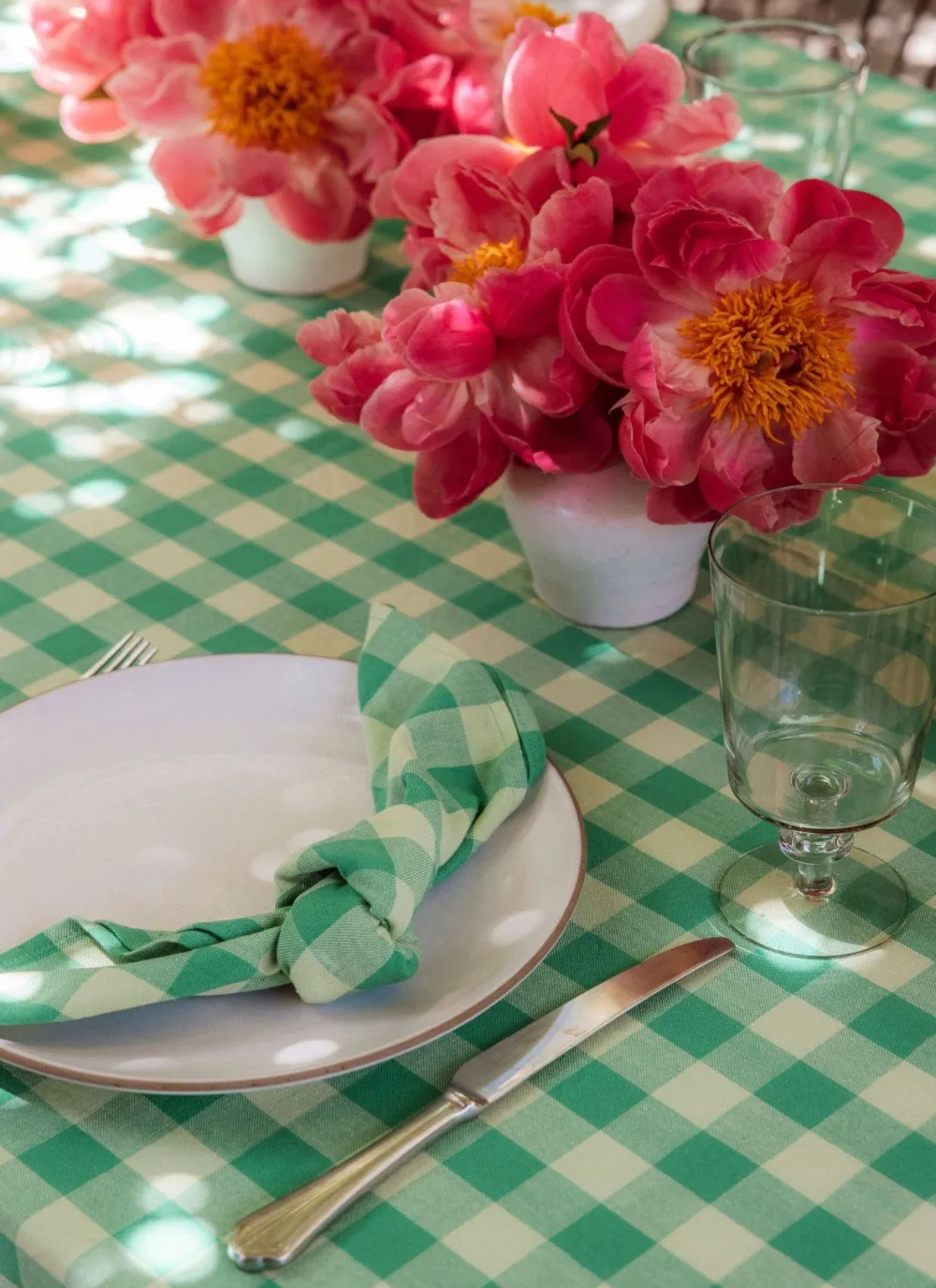 Discount Heather Taylor Home Gingham Lime Napkins