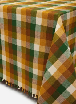 Sale Heather Taylor Home Gingham Oak Tablecloth