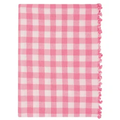 Hot Heather Taylor Home Gingham Peony Tablecloth