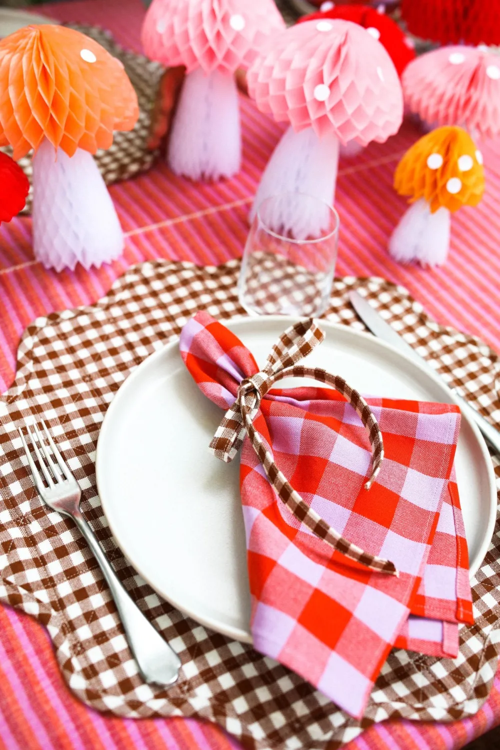 Sale Heather Taylor Home Gingham Poppy Napkins