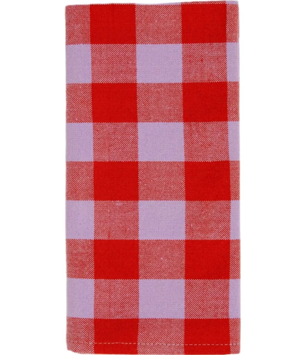 Sale Heather Taylor Home Gingham Poppy Napkins