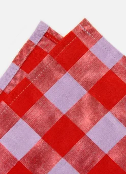 Sale Heather Taylor Home Gingham Poppy Napkins