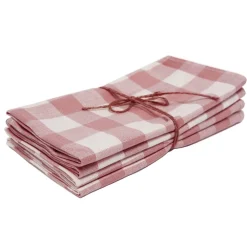 Outlet Heather Taylor Home Gingham Rosa Napkins