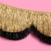 Hot xo, Fetti Gold & Black Scallop Fringe Banner