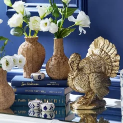 New Two's Company Golden Turkey Decoration