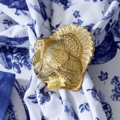Discount Two's Company Golden Turkey Napkin Ring