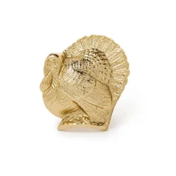 Discount Two's Company Golden Turkey Napkin Ring