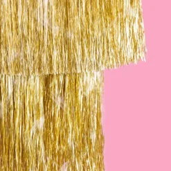 New xo, Fetti Gold Fringe Chandelier Decoration