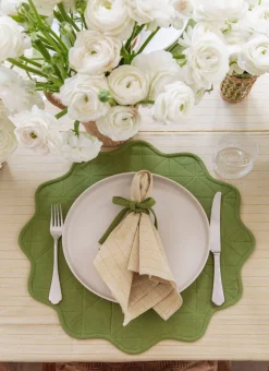 Hot Heather Taylor Home Goldie Stripe Butter Napkins