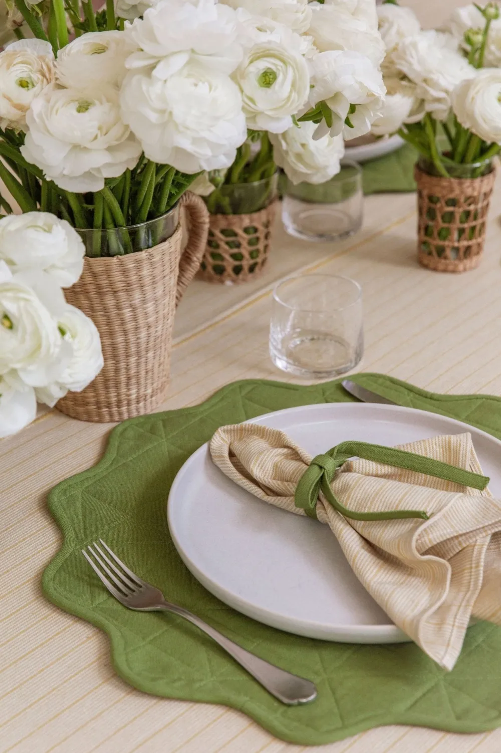 Hot Heather Taylor Home Goldie Stripe Butter Napkins
