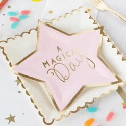 New My Mind’s Eye Gold Metallic Stars Table Runner