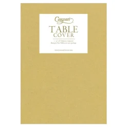 Outlet Caspari Gold Paper Linen Like Table Cover
