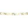 Online Meri Meri Gold Scallop Congratulations Garland