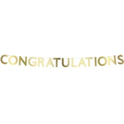 Online Meri Meri Gold Scallop Congratulations Garland