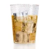 Crown Display Gold Sparkle Reusable Tumblers