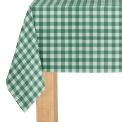 Clearance Coterie Party Supplies Green Gingham Paper Tablecloth
