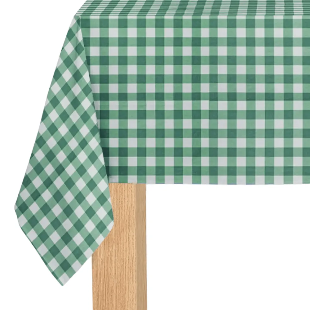 Clearance Coterie Party Supplies Green Gingham Paper Tablecloth