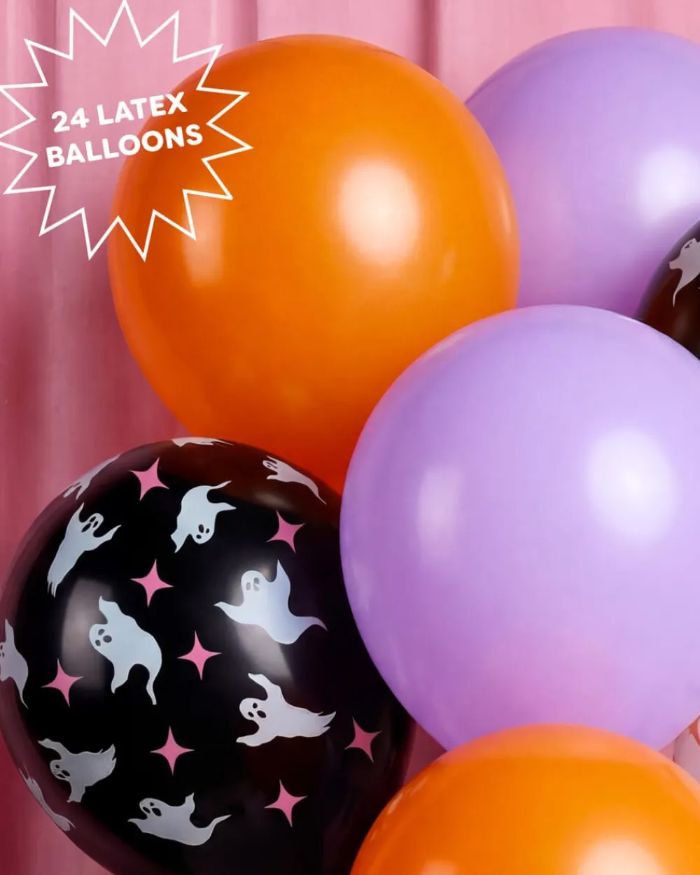 New xo, Fetti Halloween Balloons with Bats and Ghosts